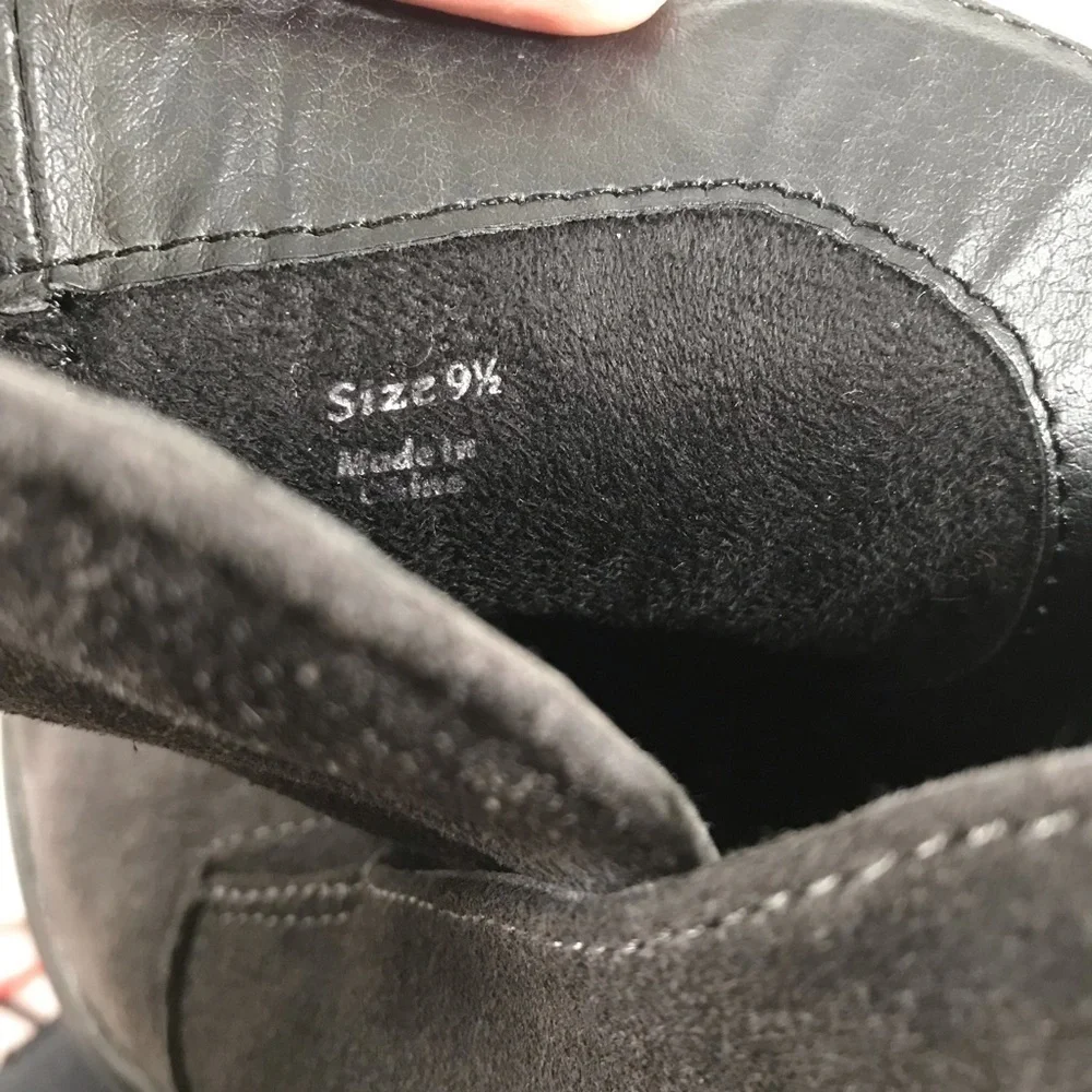 DOLCE VITA Teague Suede Ankle Booties Anthracite